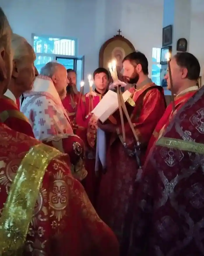 Епископ Ялтинский Нестор возглавил Всенощное бдение накануне престольного праздника в Ореанде